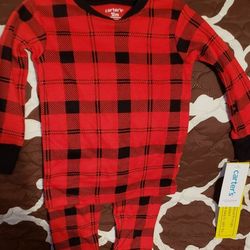 Infant Holiday Plaid 2 Piece Pajama Set 