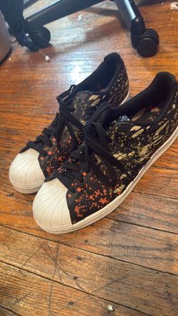 Adidas Superstar Splatter Sneakers – Men’s Size 11