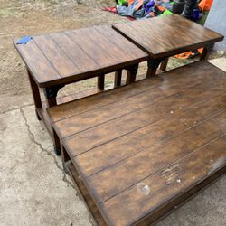 Coffee Table & Two End Tables 