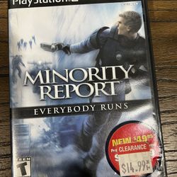 Minority Report PlayStation 2 PS2 
