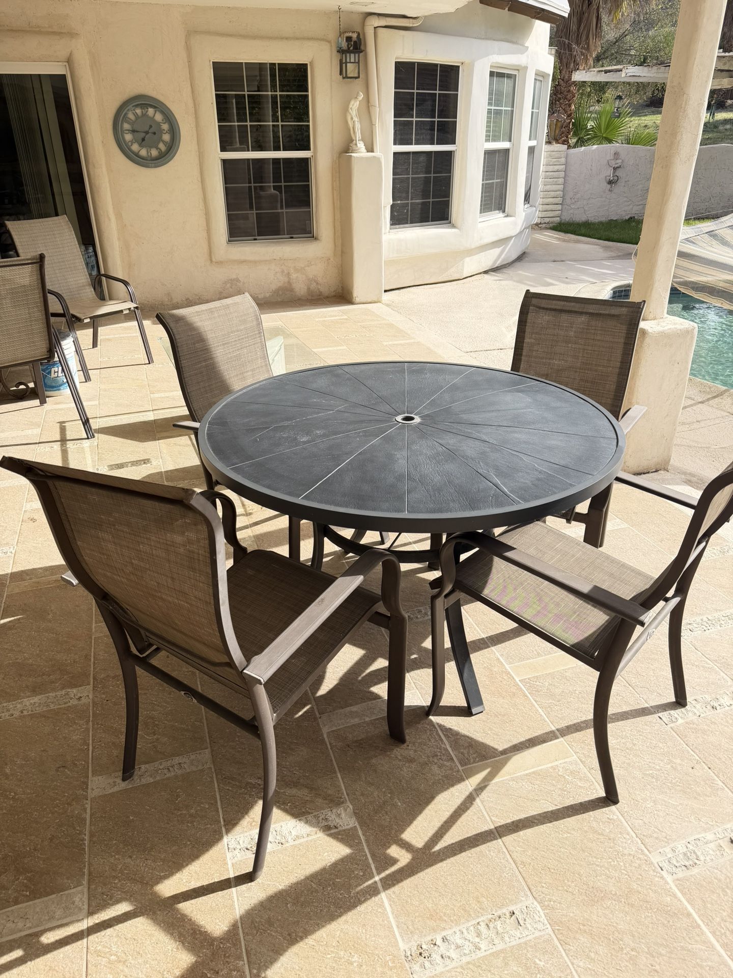 Patio Table With Four  Chairs 