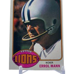 1976 Topps Football Errol Mann