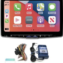 Alpine ILX-F511 Halo11 Multimedia Receiver with 11" Floating Touchscreen Display with SWI-RC Steering Wheel Interface