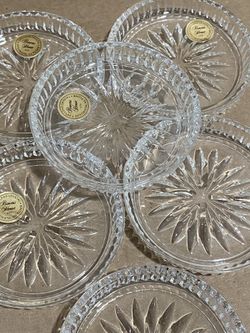 Princess House Crystal Coasters $30