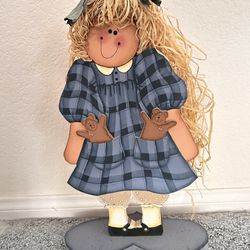 Hand Painted Girl 15”