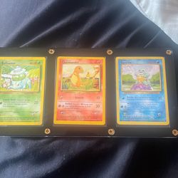 1st Edition Pokémon Squirtle, Charmander , Bulbasaur