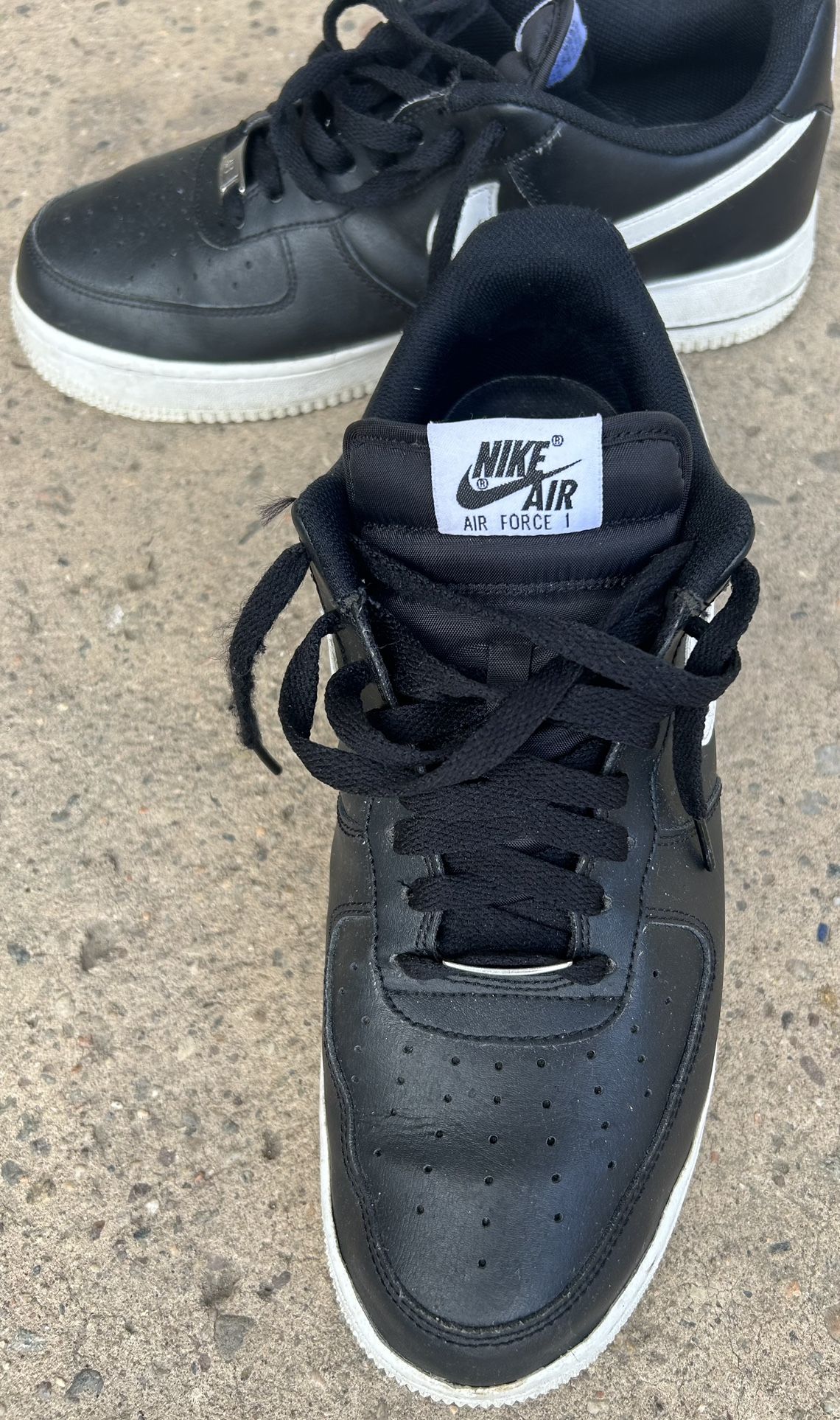 Men’s Air Force 1 Low Black Size 10  & Accessories