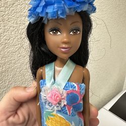 Blue Hawaiin Hula Doll