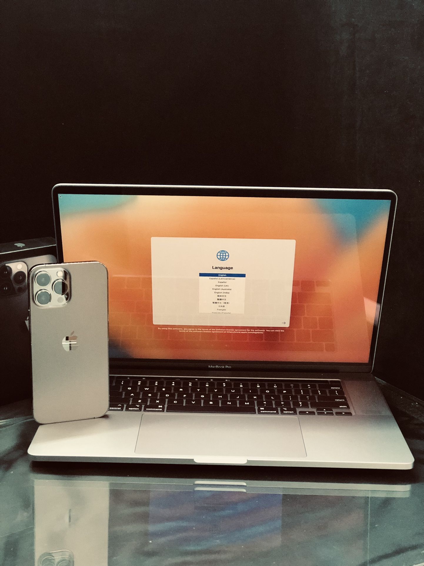 MacBook Pro i7 32gb /512 SSD 16” And iPhone 13 Pro Max 128