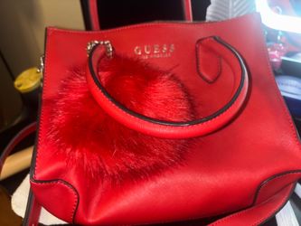 RED LEATHER PURSE/