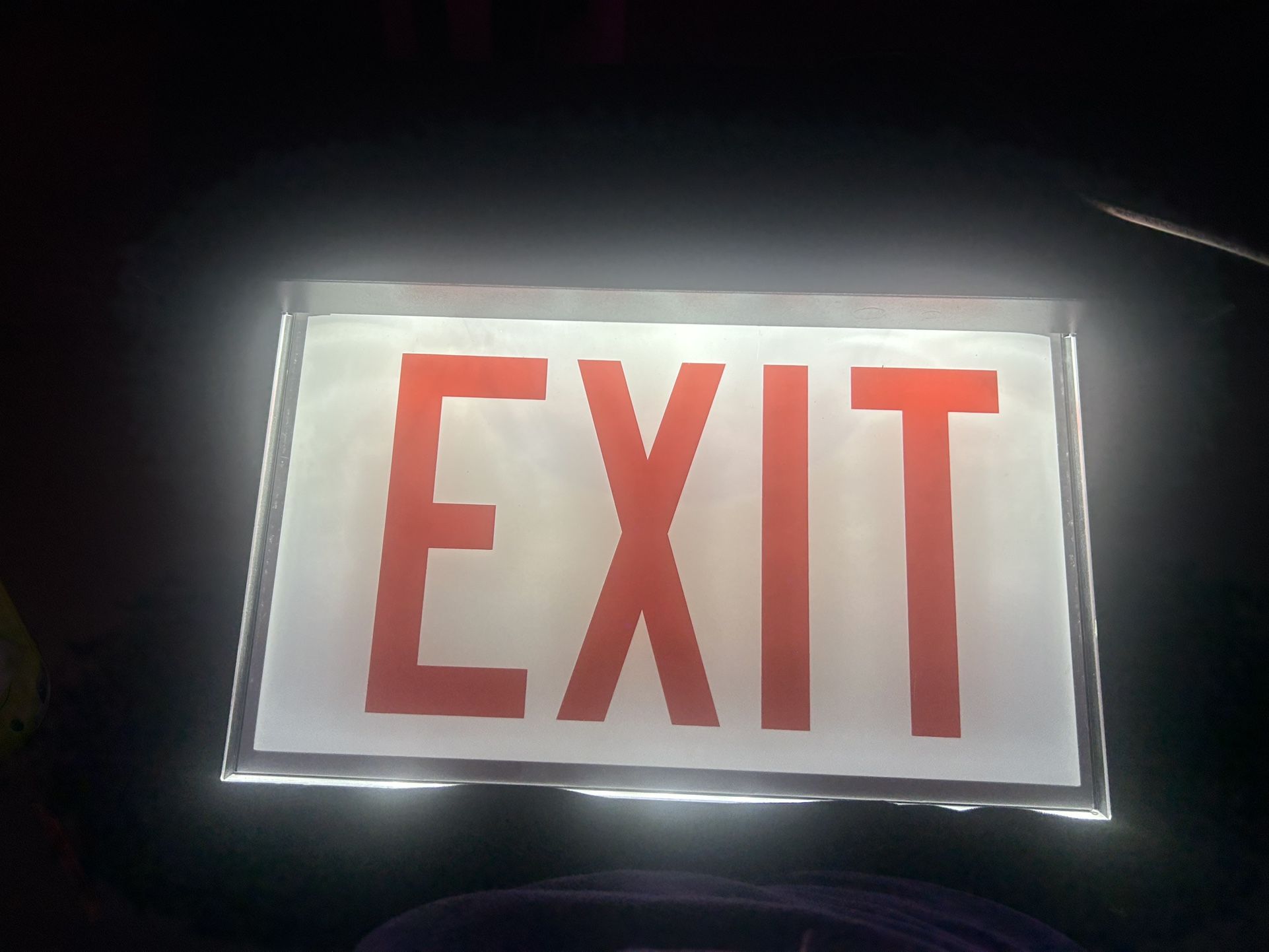 Plug-in Exit Sign
