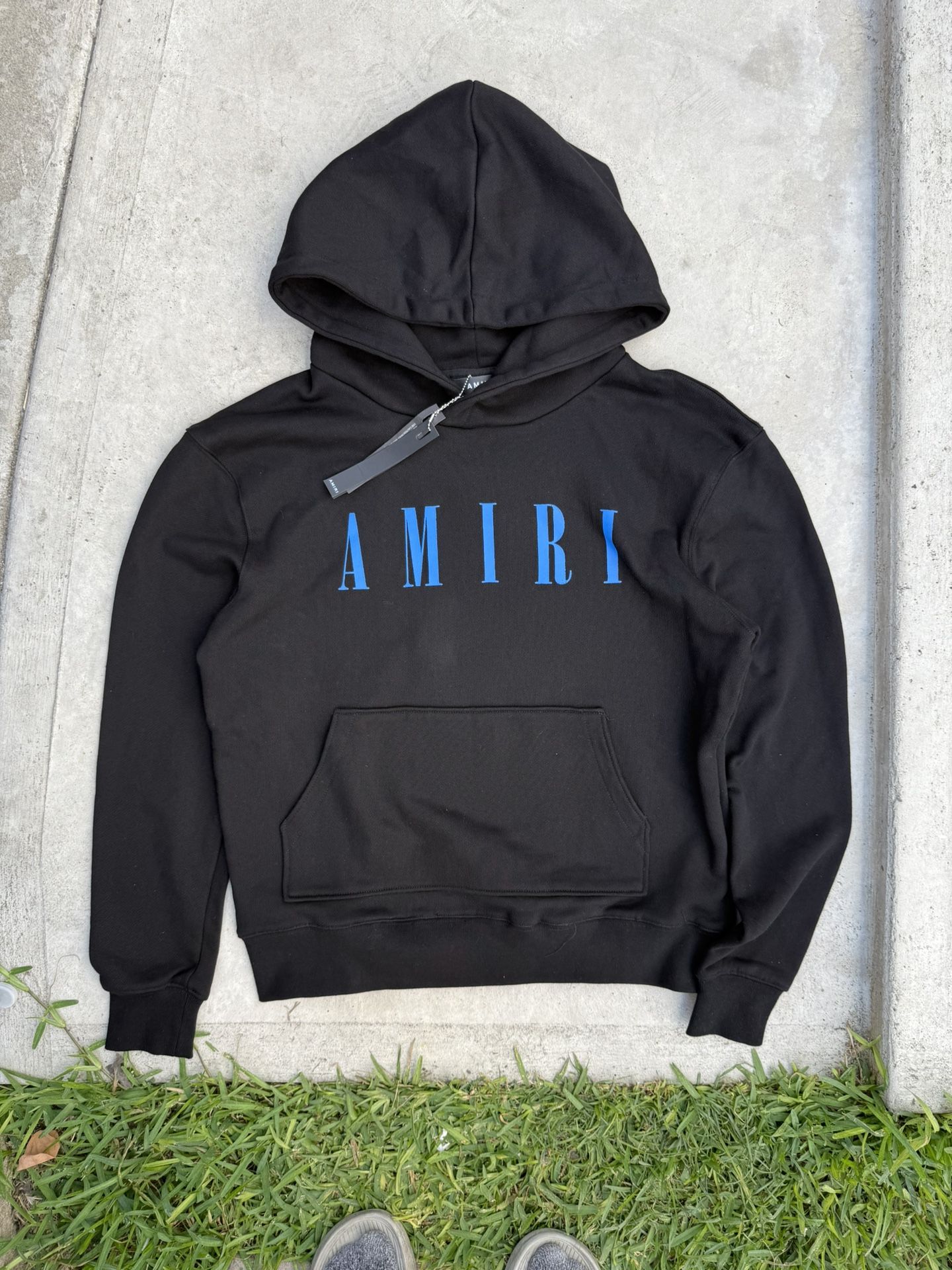 Amiri Hoodie Blue Logo