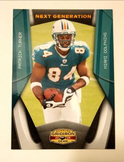2009 Donruss Gridiron Gear Patrick Turner Next Generation Card