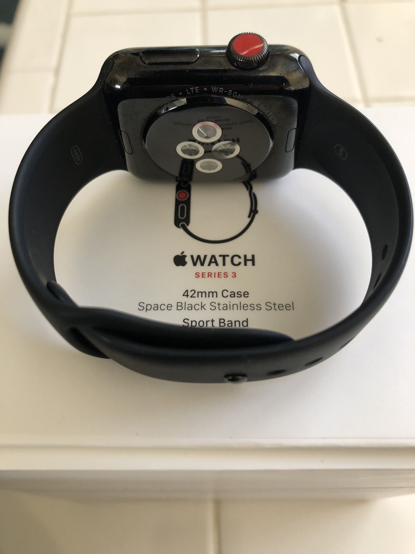 Apple Watch series 3 Black stainless steel 42mm