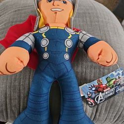 Good Stuff Marvel Avengers Assemble Thor 14" Plush Doll 2014