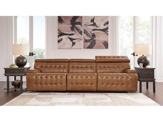 Temmpton Chocolate 3-Piece Power Reclining Sectional Sofa