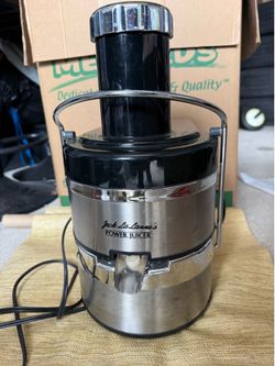 Jack LaLanne Power Juicer Stainless Steel  WORKS