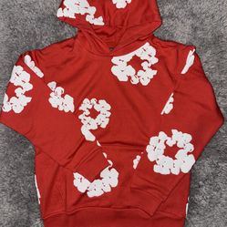 DENIM TEAR HOODIE (SMALL)