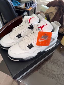 Jordan 4 white cement
