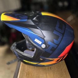 Closeout HJC Youth XL CL-XY II Creed Dirt Bike Helmet Blue/Orange $40