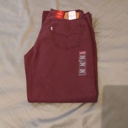New Levi's Burgundy Pants 