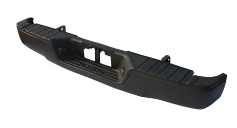 Black Steel Rear Step Bumper Assembly W/O Park Holes For 2007-2013 Toyota Tundra