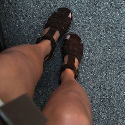 Sandals Made Of Suede