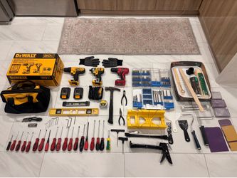 Huge Handyman Tool Set – DeWalt 20V Drill Kit + Impact Driver + 3 Drills + Accessories
