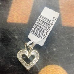 Diamond Heart Charm