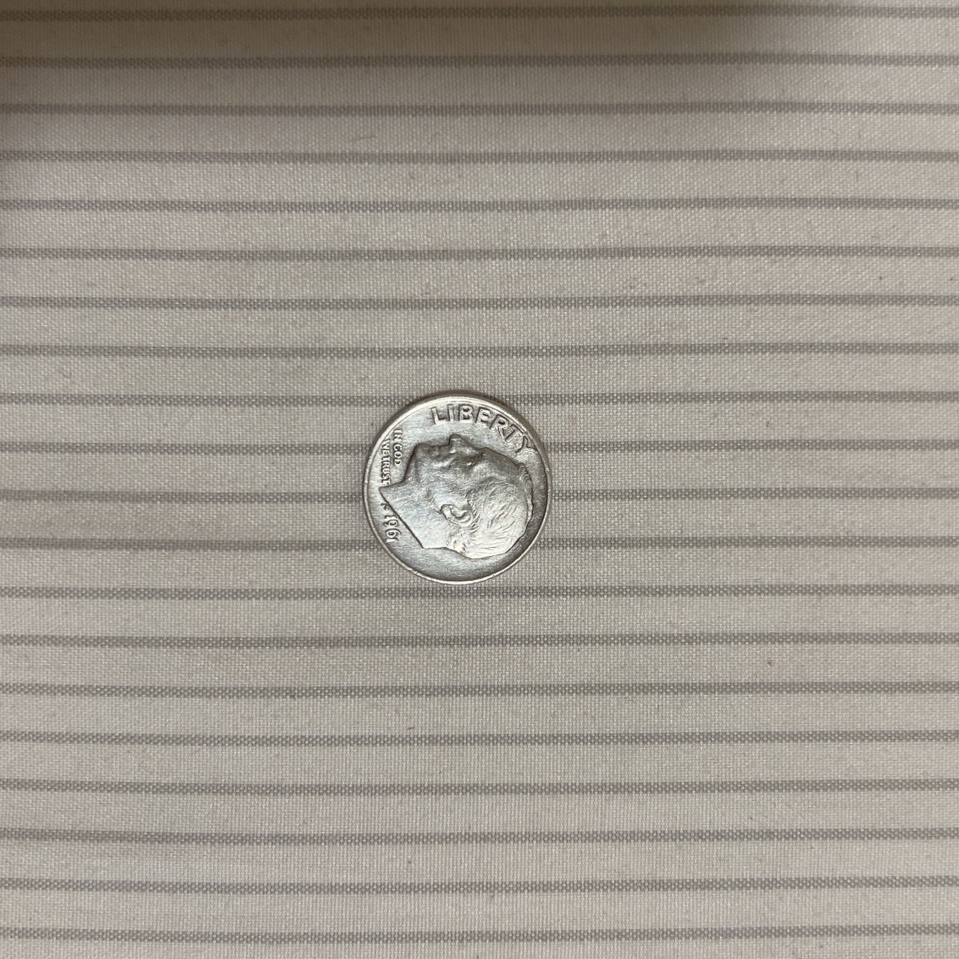 1961 Roosevelt Dimes Silver Composition