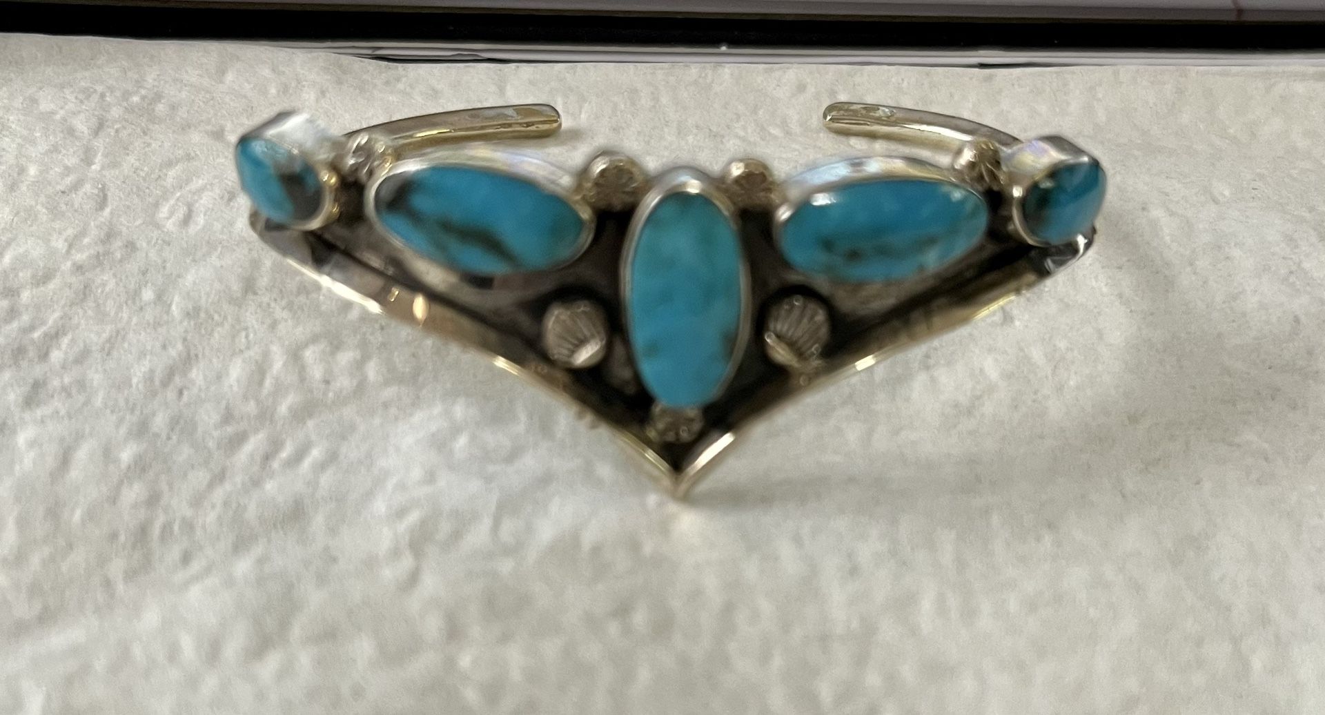 Turquoise Sterling Native Bracelet -RBear