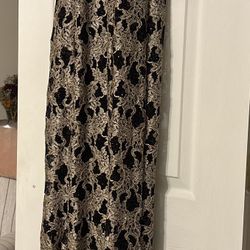 Gold And Black Formal Dress