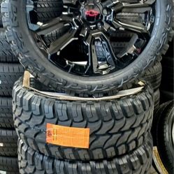 22” Chevy Silverado GMC Sierra Replica Wheels & Tires Off-Road Tahoe Yukon Escalade Suburban Rines Y