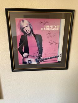 Tom Petty & the Heartbreakers Signed Album Cover Framed
