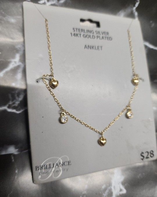 14k gold anklet