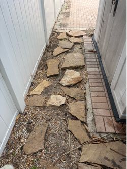 Free flagstone rock pavers stepstones