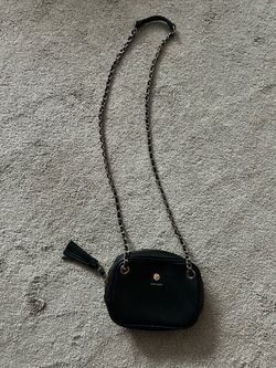 Anne Klein Black Crossbody Chain Bag