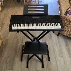 Casio CTK-6200 Keyboard   With Stand And Chair!