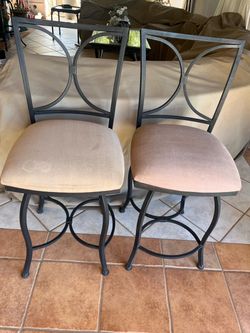 2 Metal Bar Stools-Price is for both