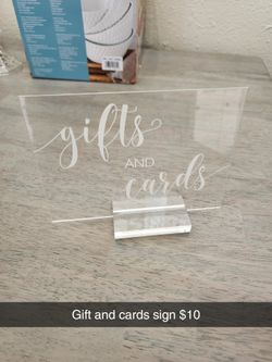 Gift And Cards Sign