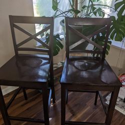 🌿🌿Bar Stools , Bar Height , Solid Wood $50
