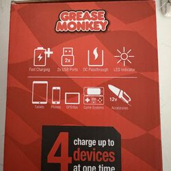 Grease Monkey Automotive USB Charger Dual USB Ports