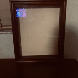 Large Wooden Framed with Glass Cased Shadow Box
