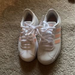 Girls Size 12 Pink And White Adidas