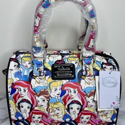 Loungefly Disney Princesses RARE Crossbody Satchel Bag NEW
