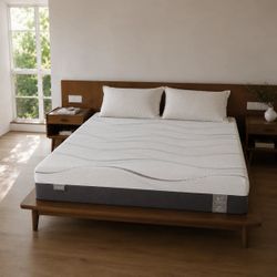NEW - Queen Mattress, Cooling Gel Washable Cover