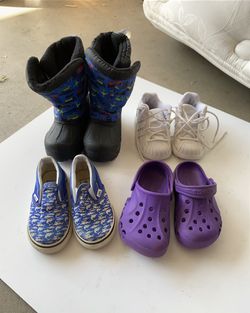 Toddler Boy Size 6 Bundle ( Adidas, Northside, Vans, Crocks) Thumbnail