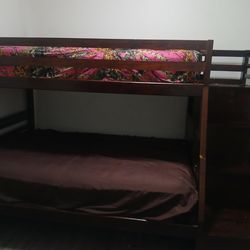 Twin over full bunk bed