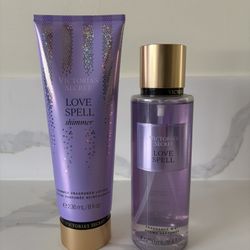 Victoria’s Secret Love Spell Shimmer Fragrance Lotion And Fragrance Mist