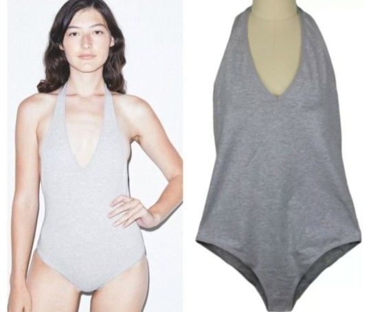 American Apparel Halter Bodysuit.  Size Large.
